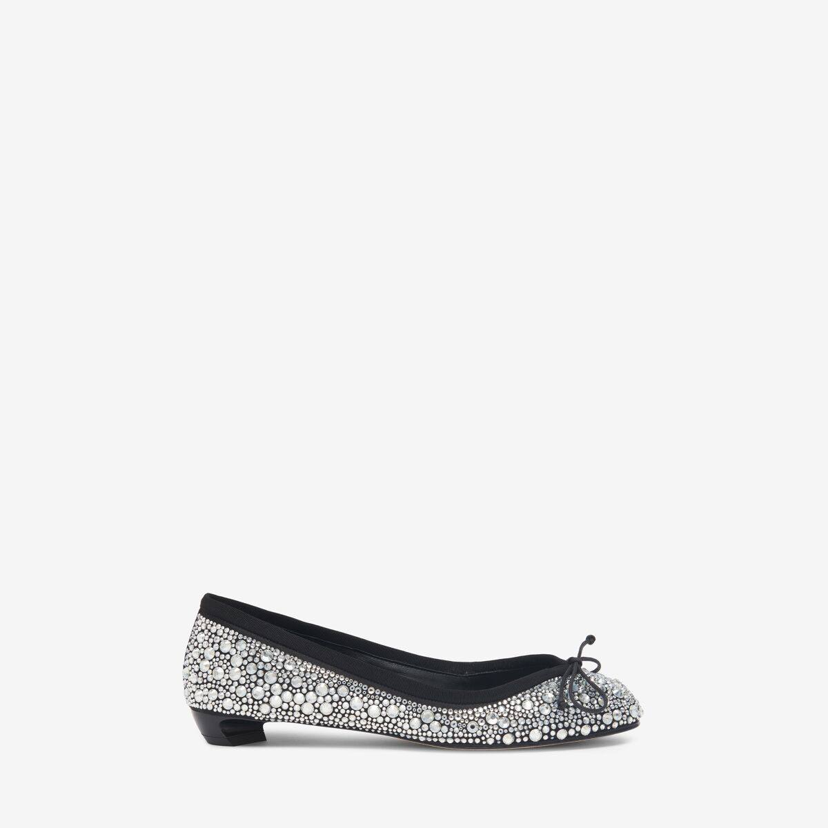 Alexander McQueen Women's Silver Armadillo Ballet Flat - 35.5 (Viscose & Silk)